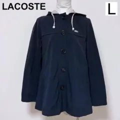 ラコステ レディース マウンテンコート フード付き ネイビー L アウター 上着