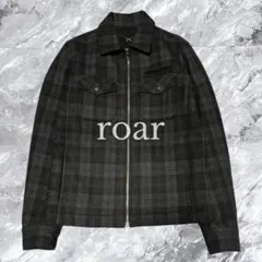 roar ロアー ブルゾン ジップアップ チェック ウール クロスガン Mのサムネイル