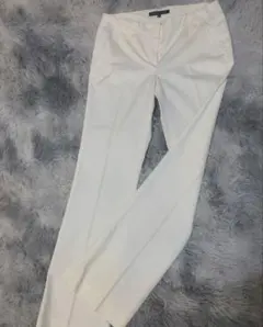 【美品】 theory センタープレス　コットン　セミフレアパンツ　日本製