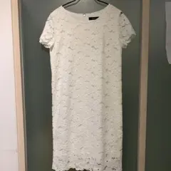 ワンピース　白　レース　7号