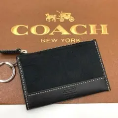 【新品未使用✨】coach コーチ キーリング付き コインケース シグネチャー