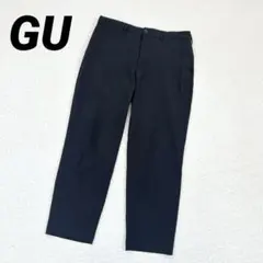 GU ジーユー ウォッシャブルイージーアンクルパンツ 黒 ブラック 長ズボン M