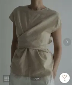 anuke Linen Cachecoeur Topsリネンカシュクールトップス - メルカリ