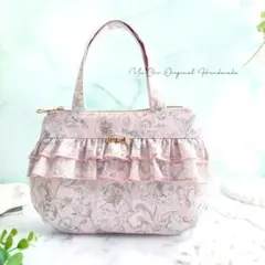 リバティ(サクラブルーム)ダブルフリルころりんバッグ✩.*˚