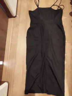 レディース　ワンピース　L　黒　しまむら　タグ付