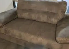 ブラウン 2人掛けソファ　IKEA