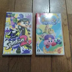 Splatoon 2 & 星のカービィ スターアライズ、スイッチカセットケース