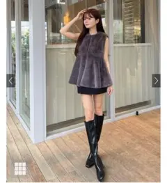 フリージア ペプラムファーベスト[on268]