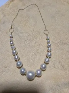 ホワイトコットンパール ネックレス