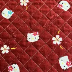 ハローキティ　キティちゃん　カオハナ　キルト生地　キルティング　平成レトロ