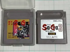 ゲームボーイソフト 「魔界塔士 SaGa」「SaGa3時空の覇者」のセット