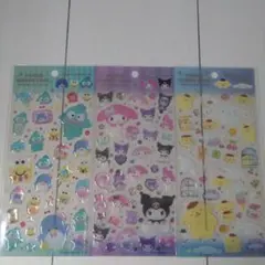 クリアキャンディシール　サンリオ3枚セット