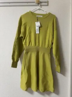 SPIRALGIRL 黄緑色ミニワンピース F