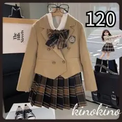 120 ブレザー　女の子　フォーマル　冠婚葬祭　新学期　食事会　セット
