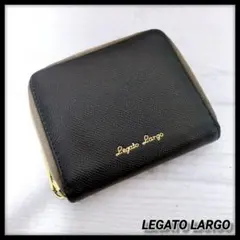 Legato Largo レガートラルゴ 二つ折り財布 ツートン ブラック