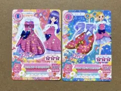 アイカツカード PB ピンクウィンドーペーンチェックワンピ コーデ　劇場版