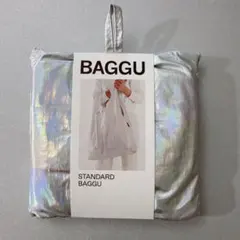新品 BAGGU スタンダード エコバッグ オーロラ シルバー ホログラムのサムネイル