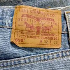 90s　Levi's 550 ストレートデニム 32 -32リラックスフィット
