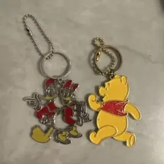 くまのプーさん ドナルドダックデイジーダック キーホルダー