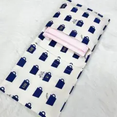 サニタリーケース 猫 マグカップに入った猫 ネイビー S9331