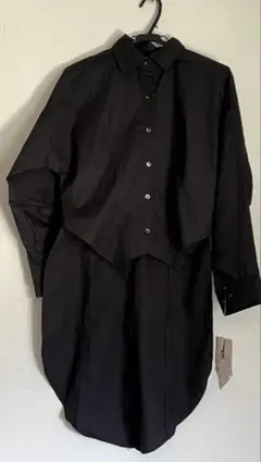 NORMA KAMALI ブラック長袖シャツ 新品タグ付き