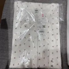 【新品】ユニクロ ポインテールカーディガン オフホワイト XL チェリー柄