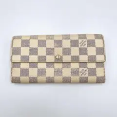 ✨美品✨ルイヴィトン ダミエアズール ポルトフォイユサラ 長財布 カード10