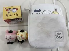 ⑥GU ジーユー ちいかわ ショルダーファー　はちわれ　うさぎ　おまけ付きのサムネイル