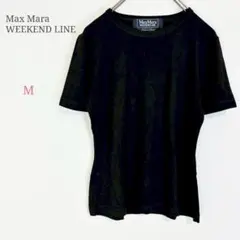 ◆マックスマーラウィークエンドライン【M】UネックTシャツ イタリア製のサムネイル
