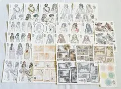 ④Namong様 人物・装飾ステッカー 30枚 まとめ売り