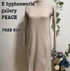 イーハイフン ワールドギャラリー ニット ワンピース レディース フリー