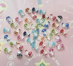 サンリオ　キティ　ネイルパーツ　50個mixのサムネイル