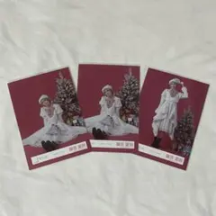 櫻坂46 生写真 藤吉夏鈴 2025年 クリスマスサンタ衣装 座りヒキ