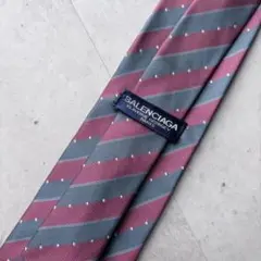 【BALENCIAGA】100%シルク 総柄ネクタイ
