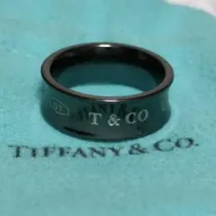 TIFFANY ティファニー 指輪 1837 ナローリング ブラックチタン - メルカリ