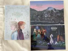 【海外限定】香港ディズニー アナ雪 ワールドオブフローズン ポストカード 3種