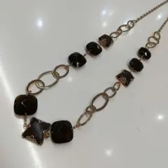 美品 自由区 ブラックストーン ネックレスのサムネイル
