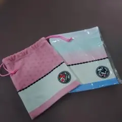 未開封あり 鬼滅の刃 ちりめん風巾着 グラデーションカラー2セット