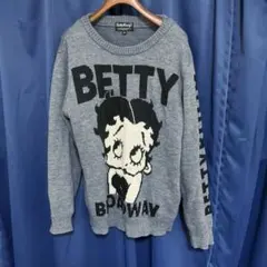 Betty Boop メンズニット　グレー