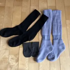 靴下サプリ　まるでこたつソックス あったか　23〜25cm パープル　他ニ点