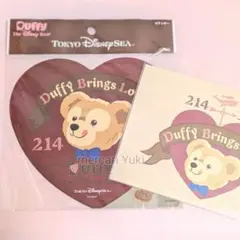 スウィートダッフィー ステッカーとポストカード ディズニーシー バレンタイン