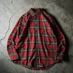 【グッドレギュラー】LLBean タータンチェック　L/Sフランネルシャツ　古着