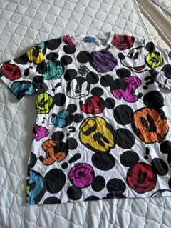 ミッキーマウス 総柄Tシャツ LLサイズ