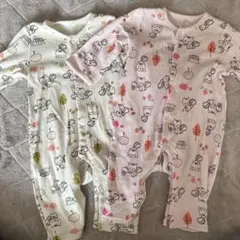 西松屋 ベビー 長袖 ロンパース 60-70 2枚セット