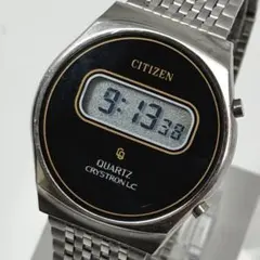 CITIZEN　クリストロン　デジアナ　　黒文字盤　稼働品 CITIZEN クリストロン デジアナ 黒文字盤 稼働品 - メルカリ