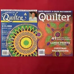 手芸本 パッチワークキルト 洋書雑誌 2冊組 AMERICAN QUILTER