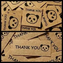 60枚★サンキューシール2種パンダ