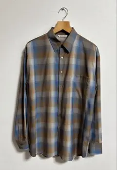 AURALEE Super Light Wool Check Shirt 4