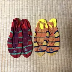 【数回使用】ビビアンウエストウッド　ストライプ柄ソックス2足セットのサムネイル