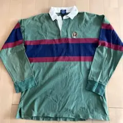 90's！OLD GAP オールドギャップ ラガーシャツ ボーダー フェード